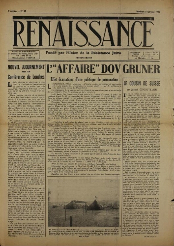 La Nouvelle Renaissance  N°89 (31 janv. 1947)